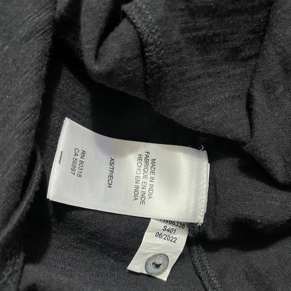 Lucky Brand Black Lace Long Sleeve Peasant Top - Picture 9 of 13